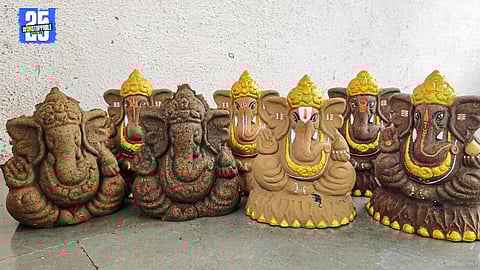 Radhika Gawhane’s Innovative Ganesh Idol from Cow Dung Gets Appreciation