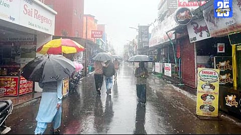 "Mahabaleshwar drenched in record rainfall; thick fog and biting cold intensify monsoon atmosphere."