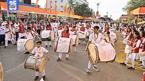 Ahmednagar welcomes Lord Ganesha with grandeur; mandals celebrate with DJ beats and devotion.