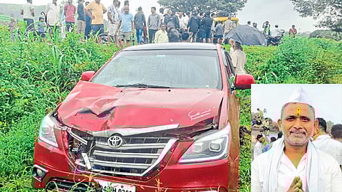 Car Accident Claims Life of Yelapur’s Former Sarpanch; Morning Walk Turns Fatal