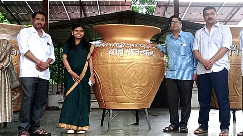 Temple-Nagar Panchayat Joint Effort: Ganesh Visarjan Flowers to Become Fertilizer