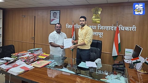 MLA Samadhan Autade and collector aashirvad