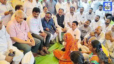 Adv. Prakash Ambedkar Meets Farmer’s Family in Newasa, Assures Help