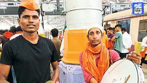 Traditional Drums & Cymbals Resonate at Maratha Agitation”