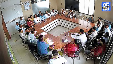 “Sangamner municipal council and social organizations review Ganesh visarjan preparations.”