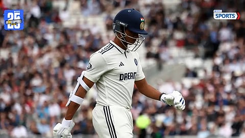 Yashasvi Jaiswal was dismissed cheaply for 4 runs