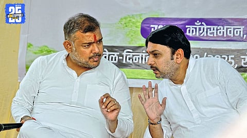 MLA Vishwajit Kadam addressing workers: “Sangli Municipal Corporation will surely be won by Congress.”