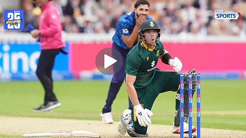 Tristan Stubbs lucky escape hit wicket vs England ODI