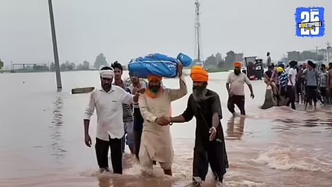 Flood-hit North India: Roads blocked in Himachal and Kashmir’s highway connectivity cut off due to heavy rains and landslides.