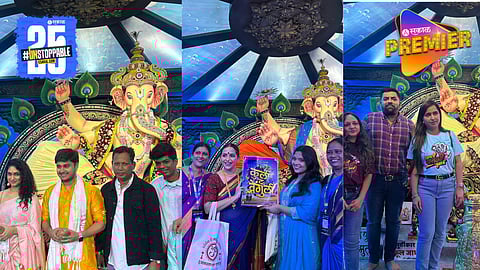 अनंत चतुर्दशीच्या पूर्वसंध्येला मराठी कलाकारांनी घेतले शामनगरच्या राजाचे दर्शन 