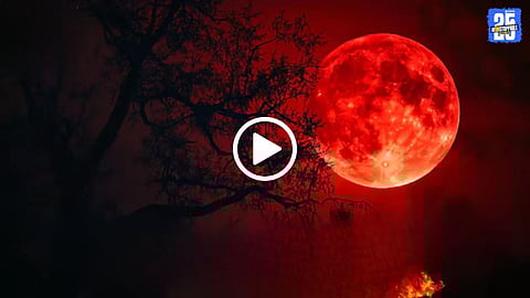 Lunar Eclipse blood moon photos videos 2025
