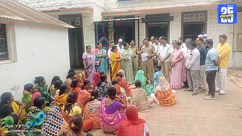 Women in Bhokar lead a strong protest march demanding liquor ban; Ogle promises action within a week.
