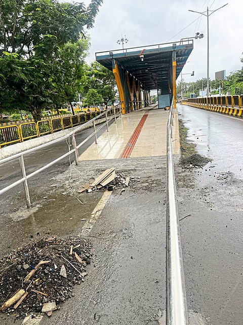 रावेत बीआरटी बसथांबे, मार्गाचे काम पूर्ण