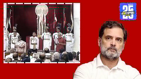 Rahul Gandhi absent at CP Radhakrishnan’s Vice Presidential oath ceremony sparks political debate.