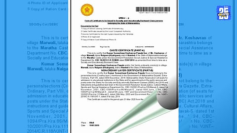 Kunbi caste certificate application requires genealogy proof and old official records; online facility available.