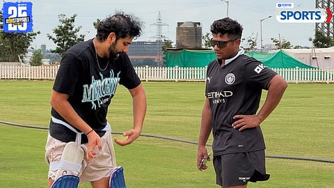 Rohit Sharma - Sarfaraz Khan practice