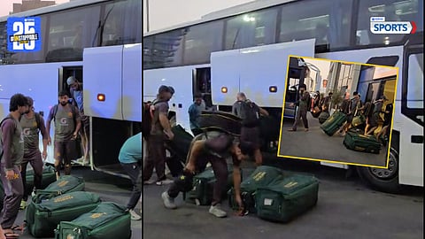 Pakistan team finally arrives at the Dubai International Stadium