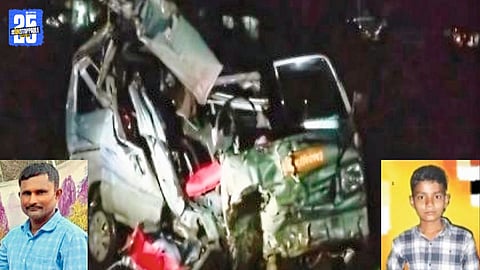 “Tragedy in Kaletek – Two lives lost as speeding car crashes into motorcycle from behind.”