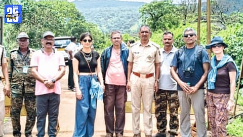 “Foreign tourists enchanted by the majestic Bhambavli-Vajrai waterfall in Satara – over 14,000 visitors in 4 months.”