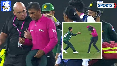 Umpire Ruchira Palliyaguruge Injured
