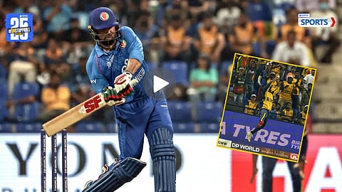 Afghanistan’s 40-year-old Mohammed Nabi smashed 5 sixes in the final over against Sri Lanka