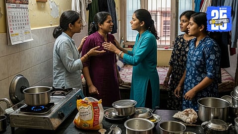 Sadashiv Peth hostel fight among MPSC students in Pune (photo AI)