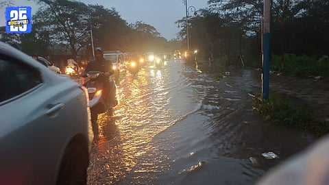 shinde bridge rain water