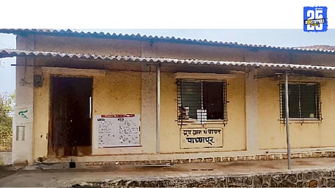 Villagers submitting petition with signatures to stop transfer of honest Gram Vikas Officer.