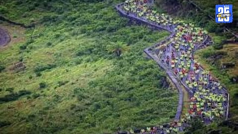 Sakshi Jadyal celebrates her achievement at Satara Hill Marathon, a testament to hard work and dedication.