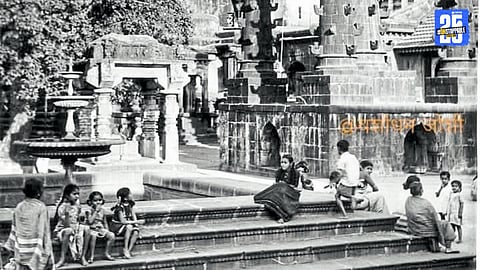 Devotees and artists paying homage to Goddess Mahalakshmi at Kolhapur’s Ambabai Temple during the 182-year-old cultural celebrations.