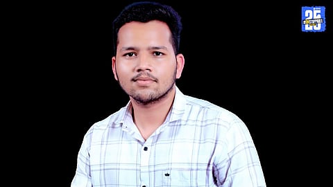 Prasad Bharti with his proud mother, celebrating his double success in the MPSC exams.