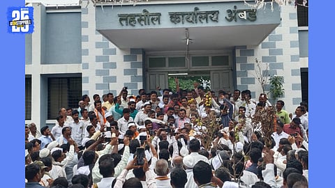 farmer morach for Wet Drought demand in ambad