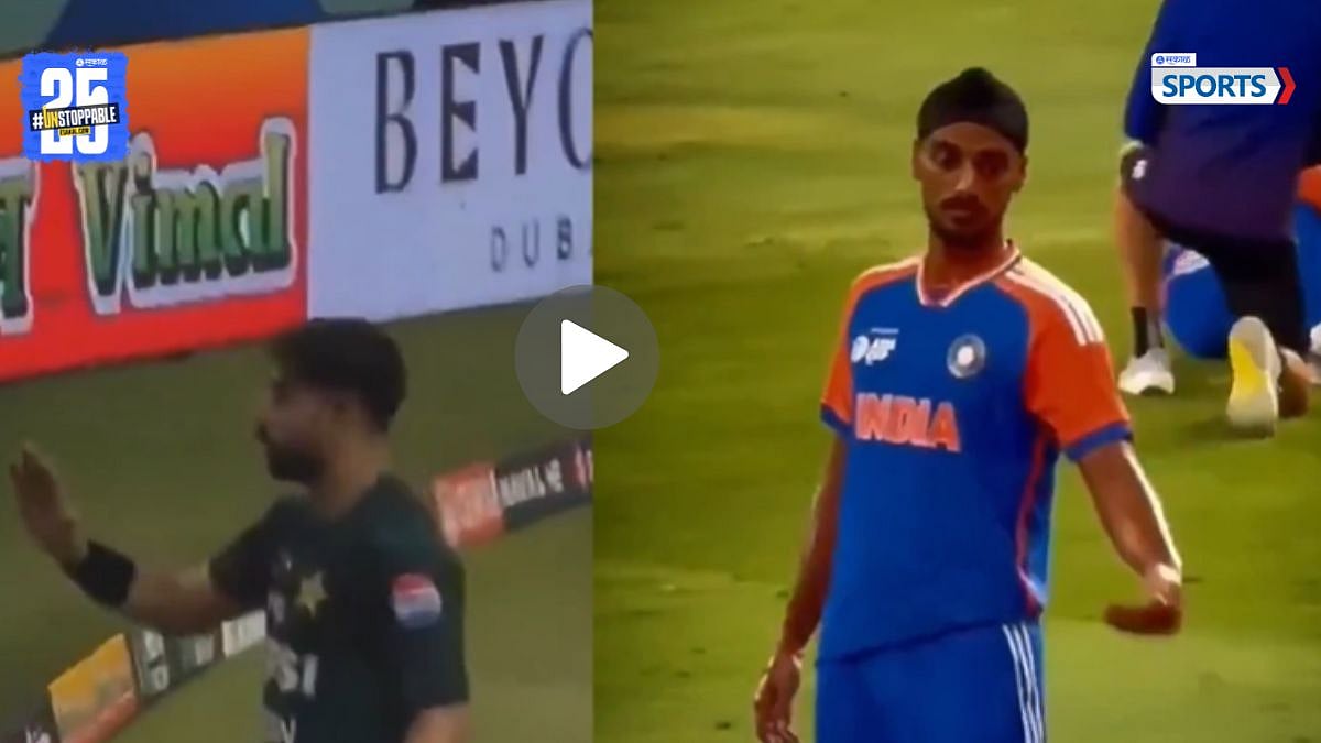 ARSHDEEP SINGH MOCKS HARIS RAUF WITH AIRPLANE CELEBRATION IN IND VS PAK ...
