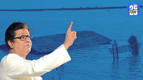 Raj Thackeray addressing Maharashtra’s flood crisis, urging CM Devendra Fadnavis for farmer compensation and fair relief measures.