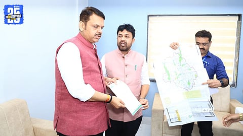cm devendra fadnavis and MLA Sanjay Bansode