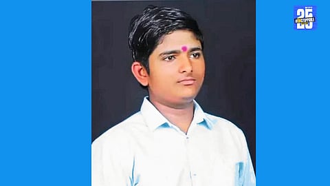 Devotees in grief after a Mhasvad youth died in a road accident near Tuljapur while bringing the sacred jyot.