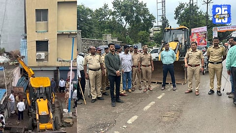 police crime on illegal construction