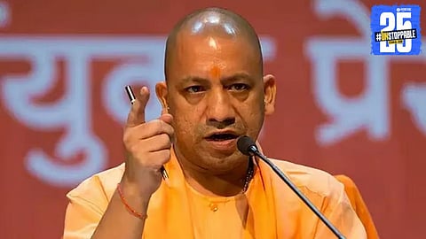 Uttar Pradesh CM Yogi Adityanath addressing media after issuing a strict warning against miscreants over Bareilly violence.