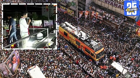 Crowd chaos at Vijay Thalapathy’s Karur rally led to a tragic stampede, leaving 35 dead and over 70 injured.