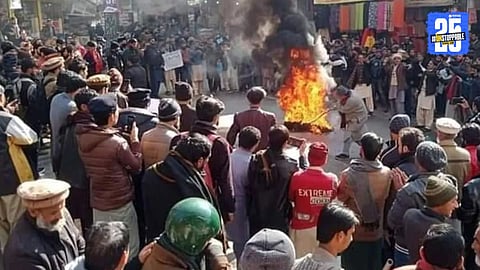 Protesters clash with security forces in Muzaffarabad, POK, as demonstrations over basic rights turn violent; Pakistan government responds with crackdown and internet suspension.