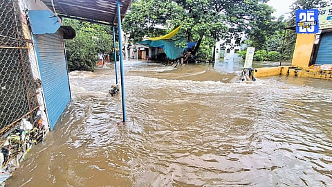 Sonaikar village submerged in floodwaters, residents stranded as festive celebrations are disrupted.