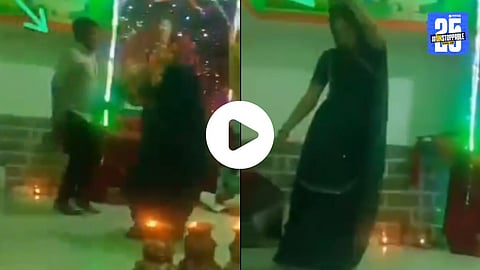 A 19-year-old woman collapsed and died while performing Garba at Singaji temple in Khargone, Madhya Pradesh, shocking devotees and family members.