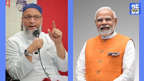 asaduddin owaisi and pm narendra modi