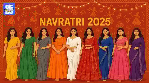navratri colours 2025
