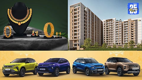 gold, vehicles and homes