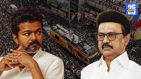 Actor Vijay Thalapathy reacts strongly to the Karur stampede tragedy, challenging Tamil Nadu CM Stalin.