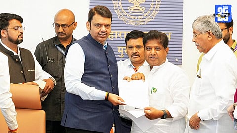 MLA Hemant Ogle demands wet drought declaration and ₹50,000 per hectare relief for rain-affected farmers.”