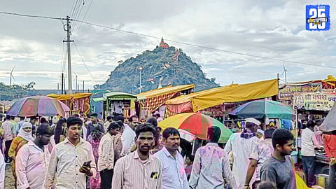 Devotees celebrate Satoba Yatra in Takewadi with bhandara, gaji dance, and Dhangari ovya.