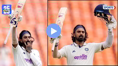 KL Rahul marked his long-awaited home Test century against West Indies