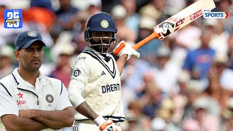 Ravindra Jadeja celebrates breaking MS Dhoni’s Test sixes record